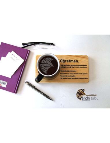 A very different Teacher's Day gift Natural wood tea coffee presentation