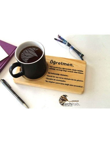 A very different Teacher's Day gift Natural wood tea coffee presentation
