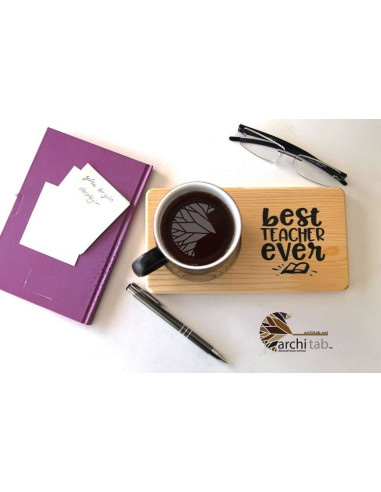 best teacher ever ahşap hediye