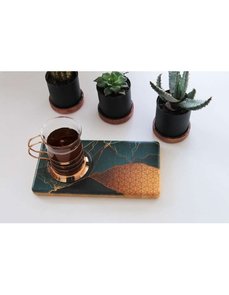 Turquoise color lovers here! You should see the harmony of wood and turquoise