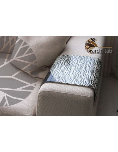 Ahşap zigon sehpa siyah renk