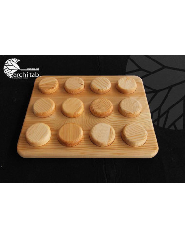 Natural wood matching game from manufacturing, intelligence development and education