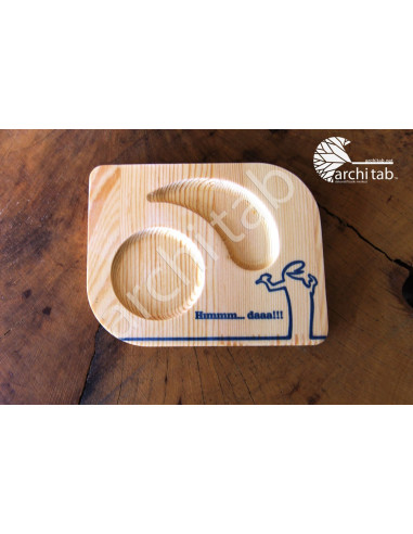 ahşap çay tabağı