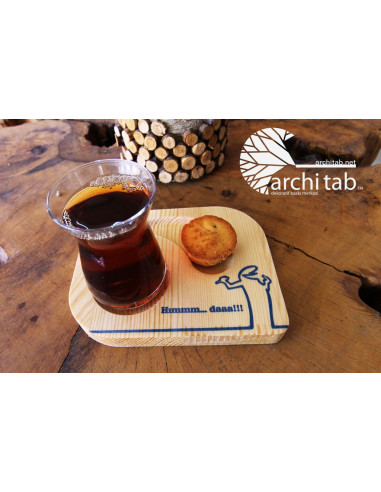 bay meraklı tasarımı ahşap çay sunumu