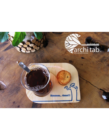 Mr. Curious themed retro wooden tea presentation - Architab.Net