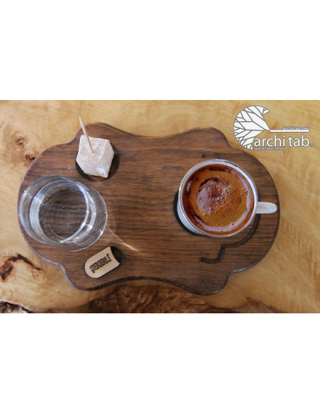 Ottoman Harem Turkish Coffee Wooden Serving Plate - www.architab.net