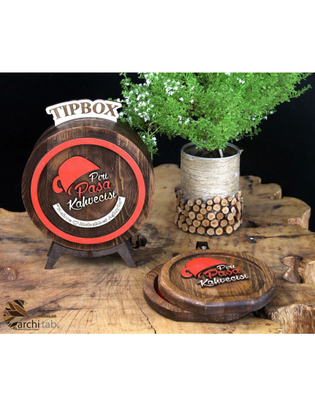 logoya özel bahşiş kutusu