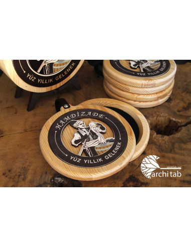 Wooden account boxes that we produce for your logo for cafes and restaurants