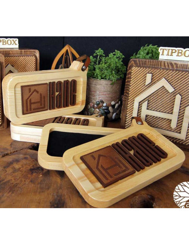 Wooden account boxes that we produce for your logo for cafes and restaurants