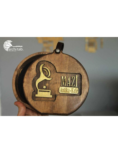Wooden account boxes that we produce for your logo for cafes and restaurants