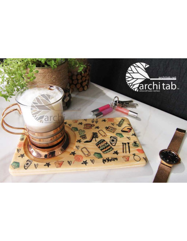 Let fashion follow you! Check out our wooden coaster models.