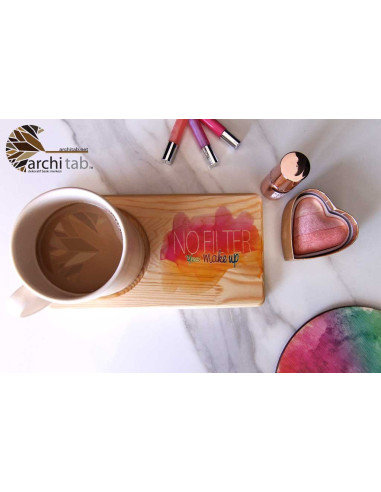 no filter ahşap sunum