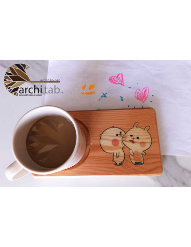 Cheek-Eating Wooden Presentation