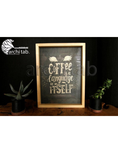 Take your love of coffee a step further and buy wall paintings.