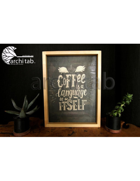 Take your love of coffee a step further and buy wall paintings.