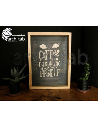 Take your love of coffee a step further and buy wall paintings.