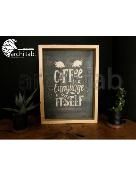 Take your love of coffee a step further and buy wall paintings.