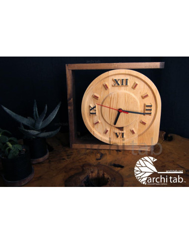 dekoratif ahşap duvar saati