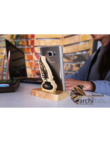 Divit Design Natural Wood Phone Stand - Click to Buy