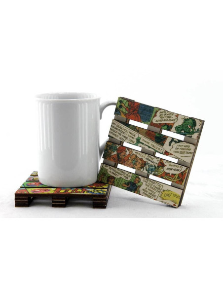 Comic book lovers here! You will like our wooden product designs