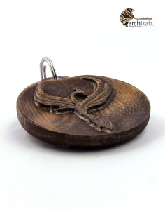 Hotel Keychains Special Design Phoenix Wood Carved Keychain 2