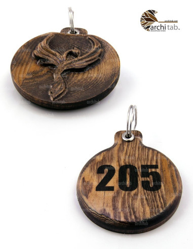 ahşap otel anahtarlık