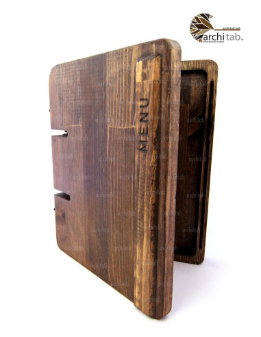 Wooden Menu Board Special Design For Your Logo - Architab Atölye