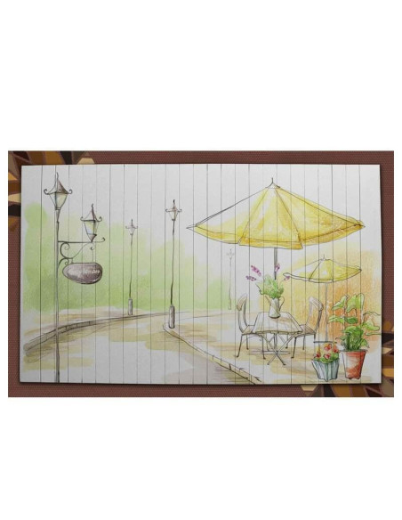Coffee table models that are fully compatible with the style of your room with their colorful prints.