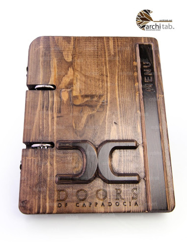 Wooden Menu Board Special Design For Your Logo - Architab Atölye
