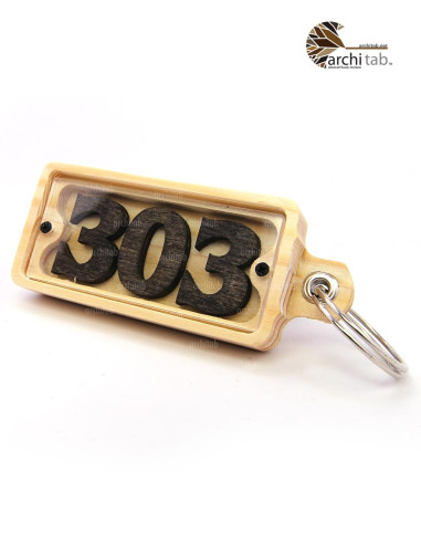 You can add difference and vitality to your hotel with a natural wooden keychain.