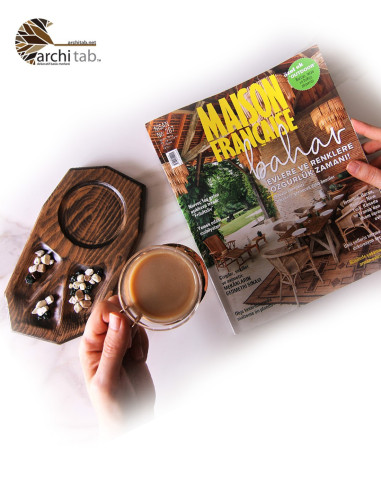 Wooden Plate Design for Catering Tea Presentation / Architab Workshop