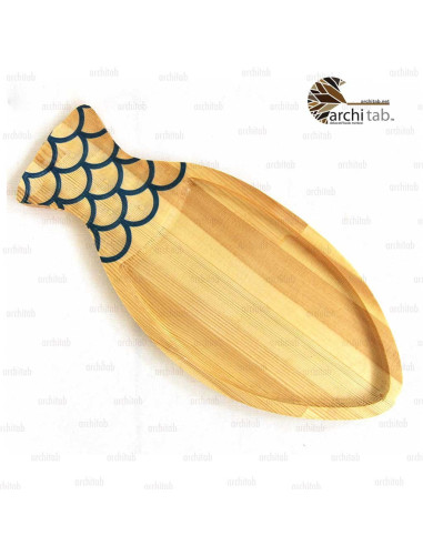 Fish Shaped Wooden Presentation Plate - Architab Workshop