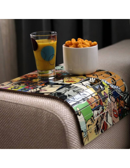 Vintage sofa bench design with comic characters. |‎ Architab