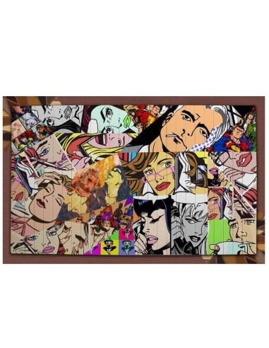 Vintage sofa bench design with comic characters. |‎ Architab