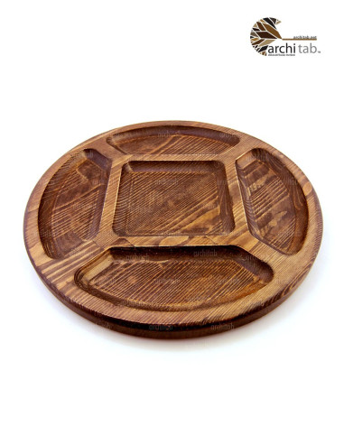 Are you looking for a wooden snack dish model with compartments? Architab Workshop