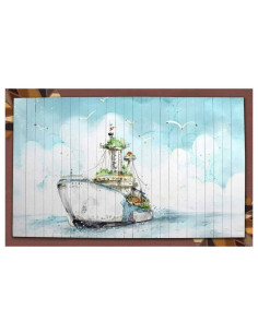 Decorative and stylish armchair with ship pattern. Nesting table prices. 2