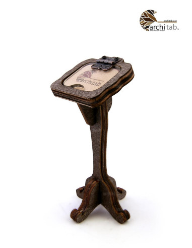 Decorative wooden open buffet note holder and name holder - Architab Atölye