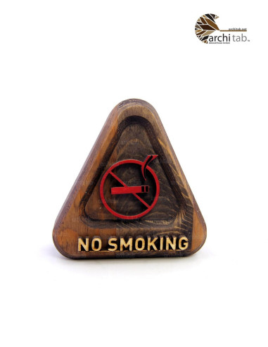 No smoking sign - Natural Wood Desktop Decorative Product