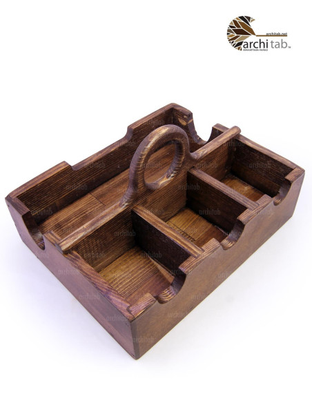 Portable Wooden Case Design Spice Or Pot Tea Box