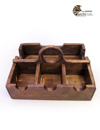 Portable Wooden Case Design Spice Or Pot Tea Box