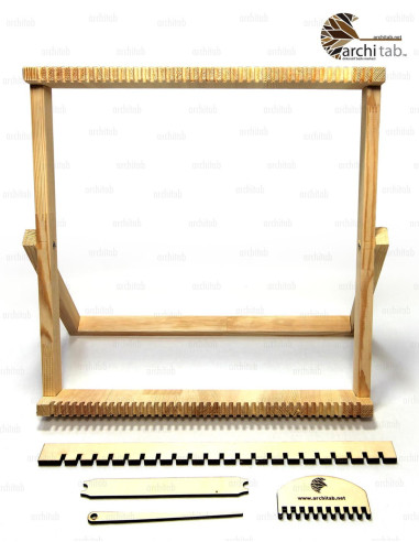 45x45 cm wood loom with 42 channels