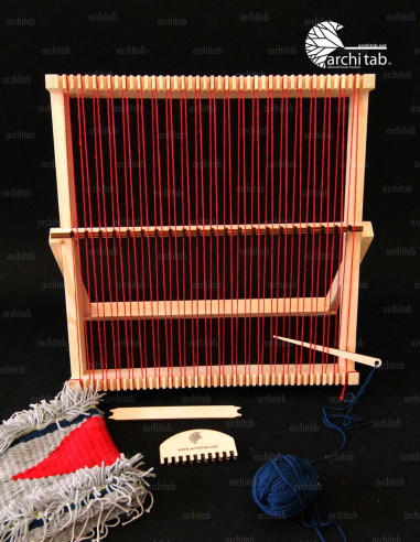 45x45 cm wood loom with 42 channels