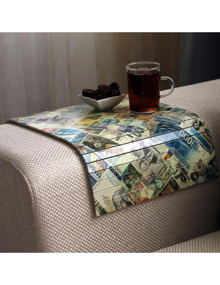 Money pattern home decoration and coffee table design. For tea and coffee serving