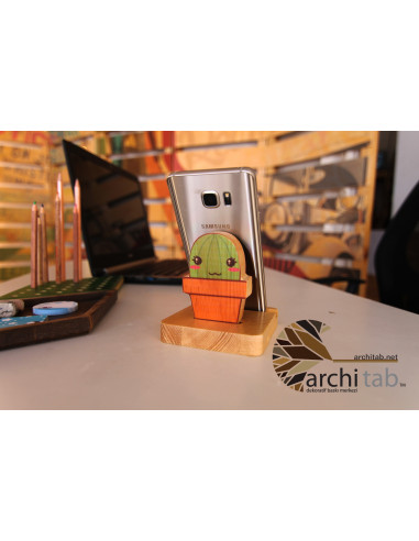 Ahşap telefon standı