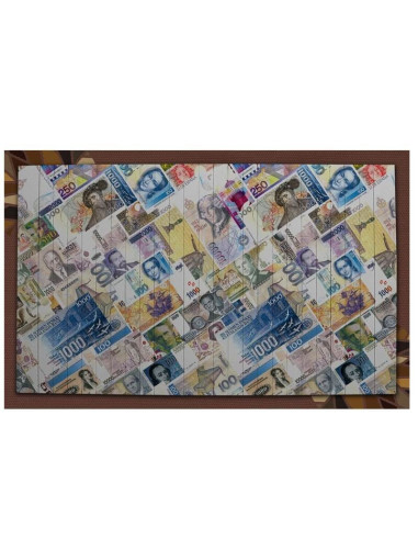 Money pattern home decoration and coffee table design. For tea and coffee serving