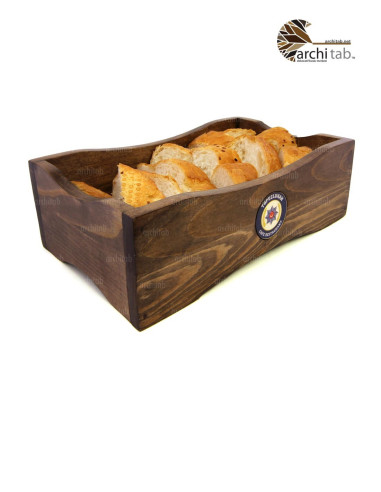 Natural Wooden Bread Box for Cafe, Restaurant or Hotels