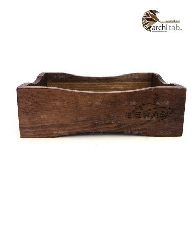 cafe için ahşap ekmek kutusu