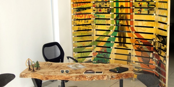 Baskılı Ahşap Bölücü Panel