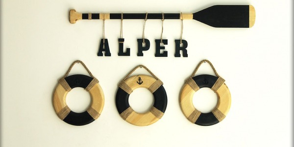 Denizci Konseptli Ahşap süsler